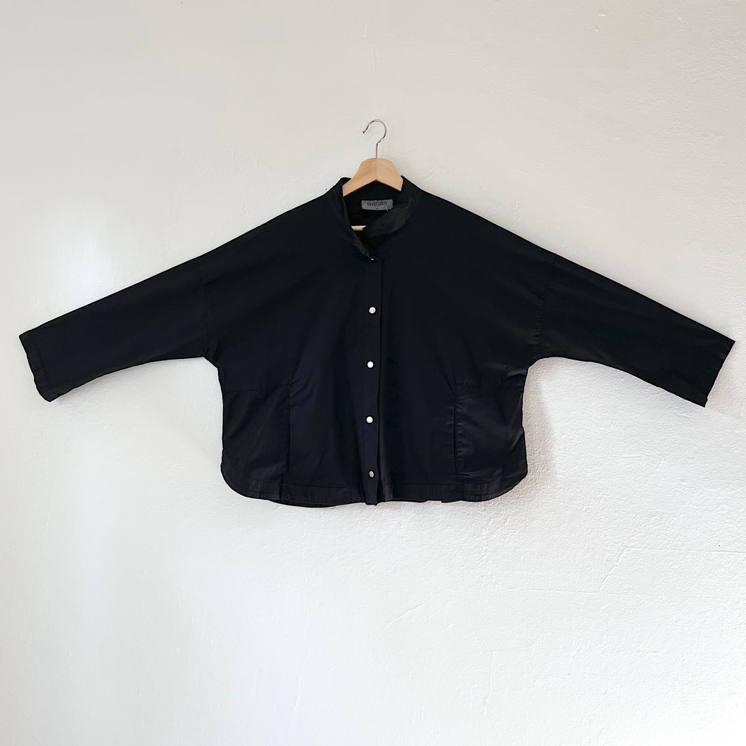 Eleven Stitch | Stand Collar Jacket in Black
