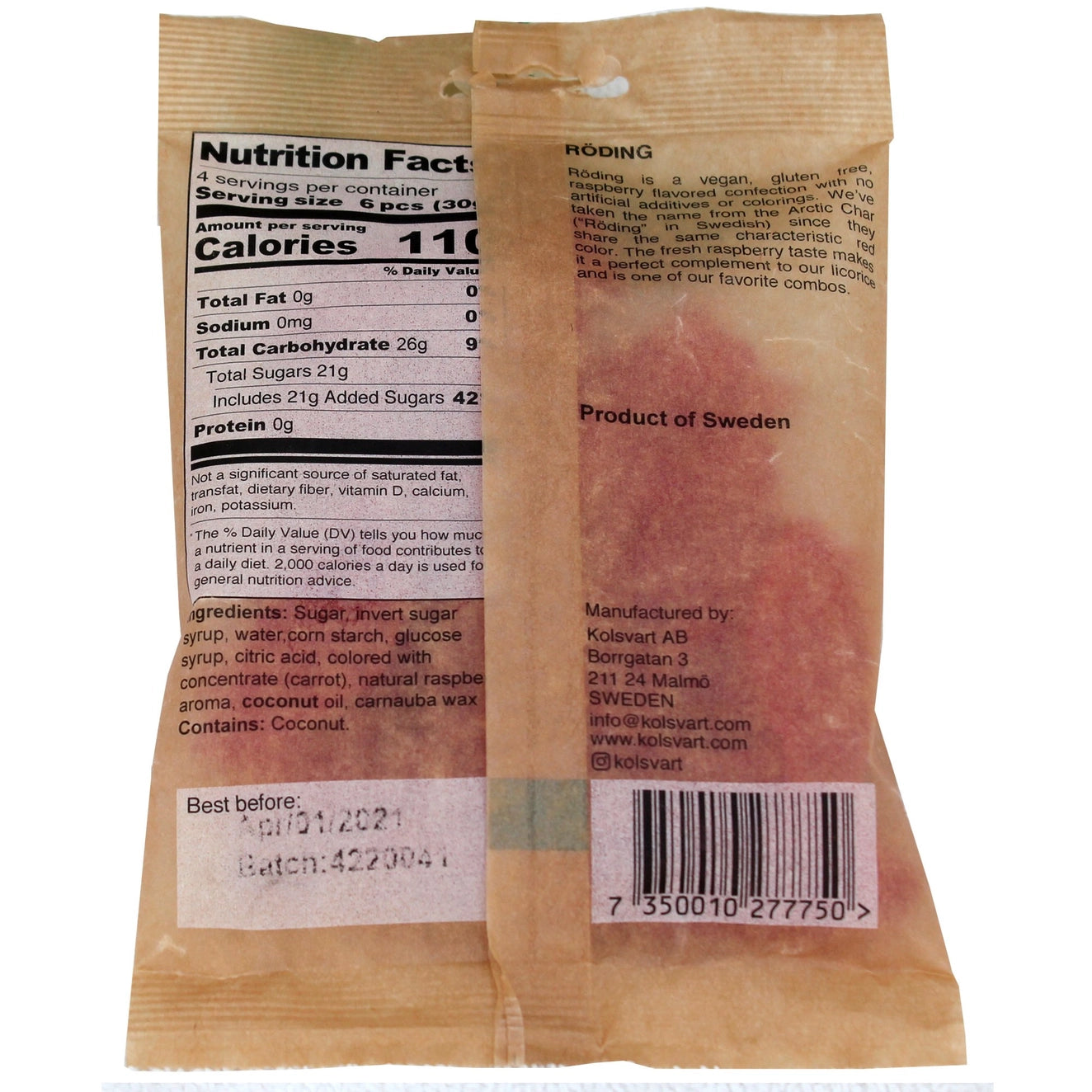 Kolsvart | Raspberry Swedish Fish