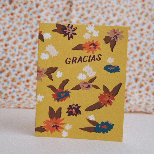 Gracias Floral Card