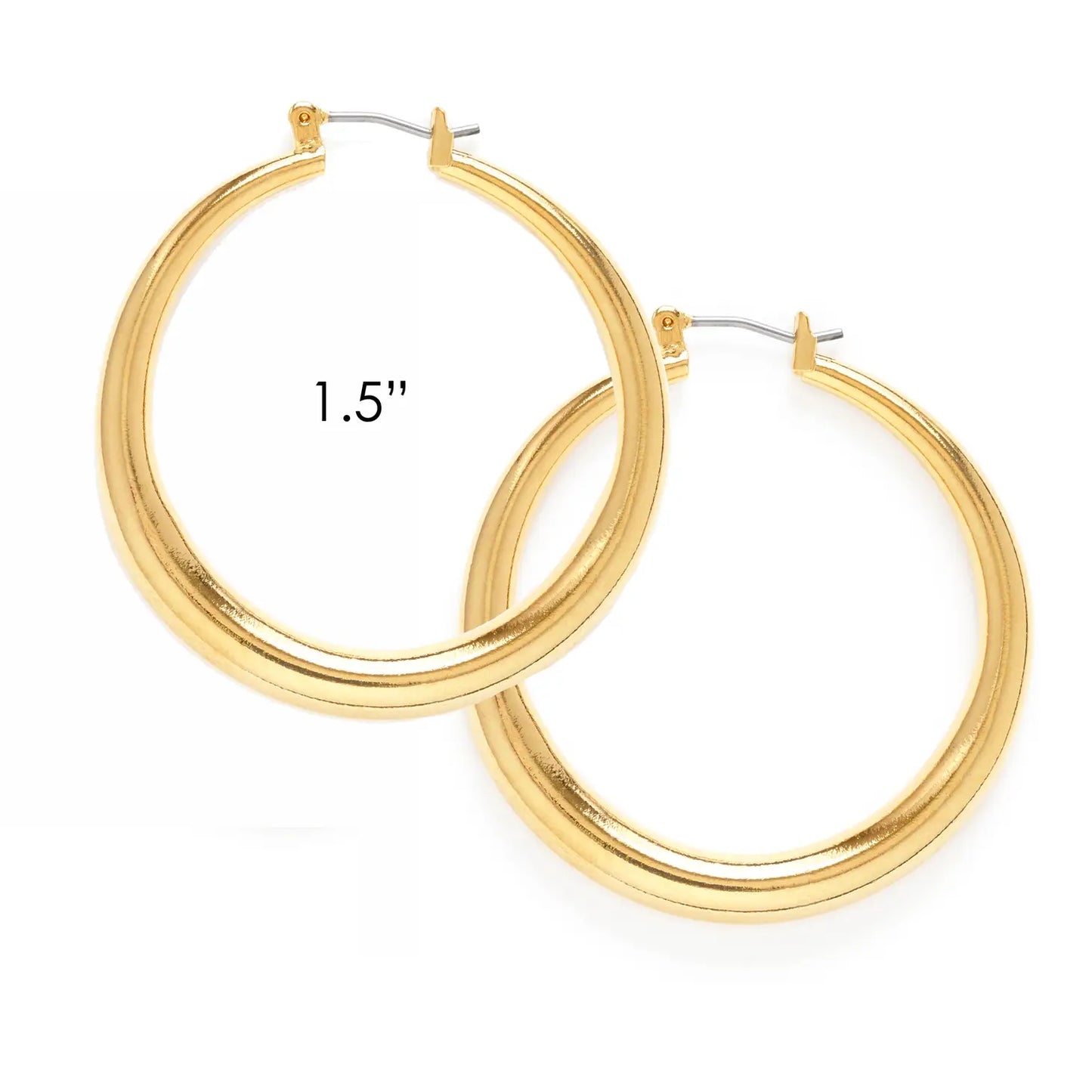 Large Maria Hoops in Gold