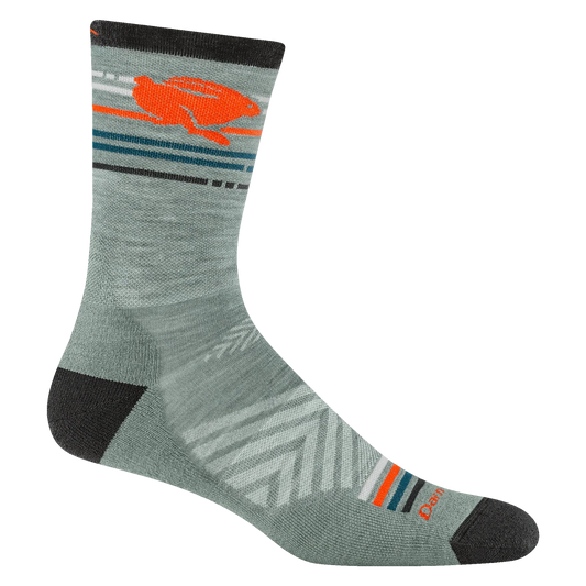 Seafoam Darn Tough Pacer Micro Crew ultra-lightweight running sock.
