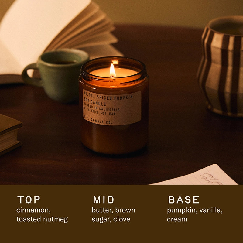 P.F. Candle Co | Spiced Pumpkin Standard Candle, Limited Edition