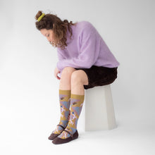 Load image into Gallery viewer, Bonne Maison | Knee High Spirits Socks in Absinthe
