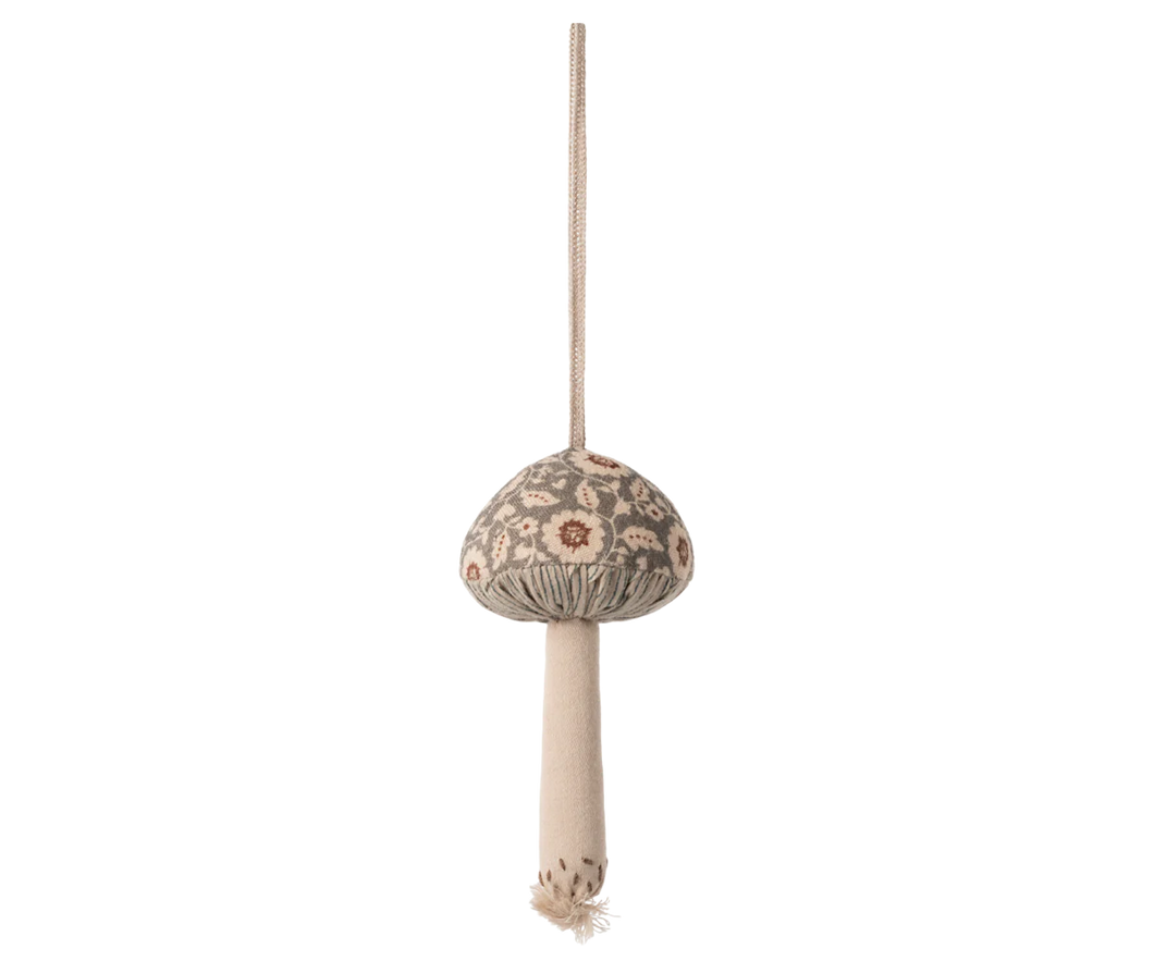 Maileg | Mushroom Winter Flower Ornament in Green