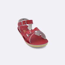 Load image into Gallery viewer, Salt Water | Kids&#39; Sweetheart Sandal in Red
