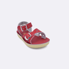 Load image into Gallery viewer, Salt Water | Kids&#39; Sweetheart Sandal in Red
