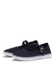 Load image into Gallery viewer, Ilse Jacobsen | Tulip Mary Jane Ballet Flats in Dark Indigo
