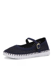 Load image into Gallery viewer, Ilse Jacobsen | Tulip Mary Jane Ballet Flats in Dark Indigo

