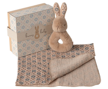 Load image into Gallery viewer, Maileg | Rabbit Rattle Set in Cream Peach
