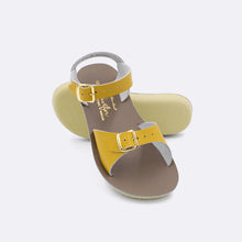 Load image into Gallery viewer, Salt Water | Kids&#39; Surfer Sandal in Mustard
