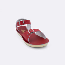 Load image into Gallery viewer, Salt Water | Kids&#39; Surfer Sandal in Red
