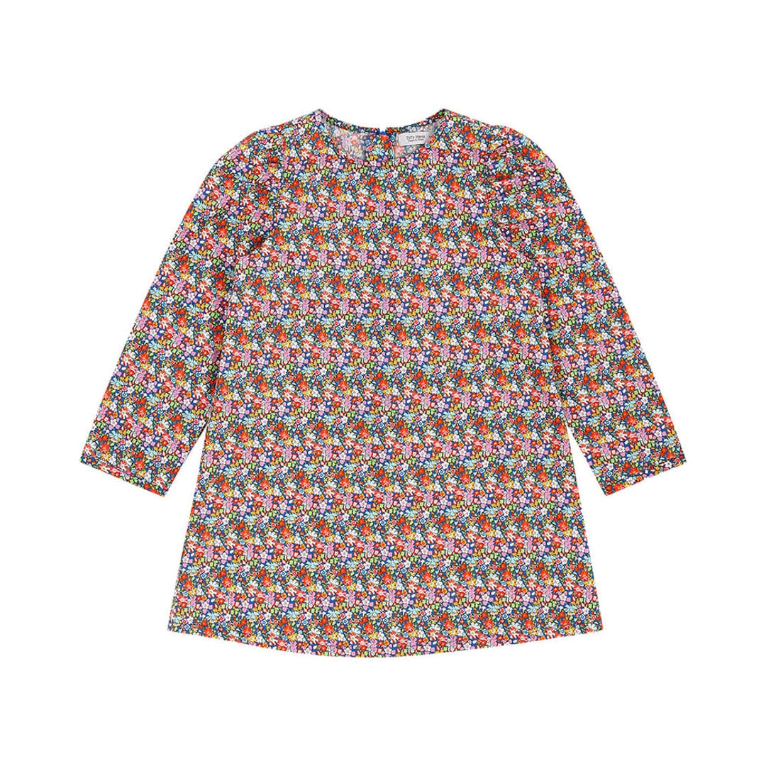 3/4 Sleeve Karina Floral All-Over Print Dress