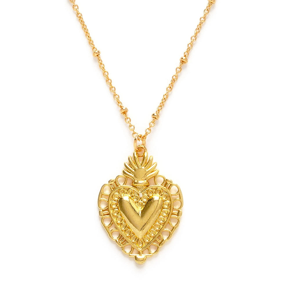 Amano Studio | Flame of Love Heart Necklace