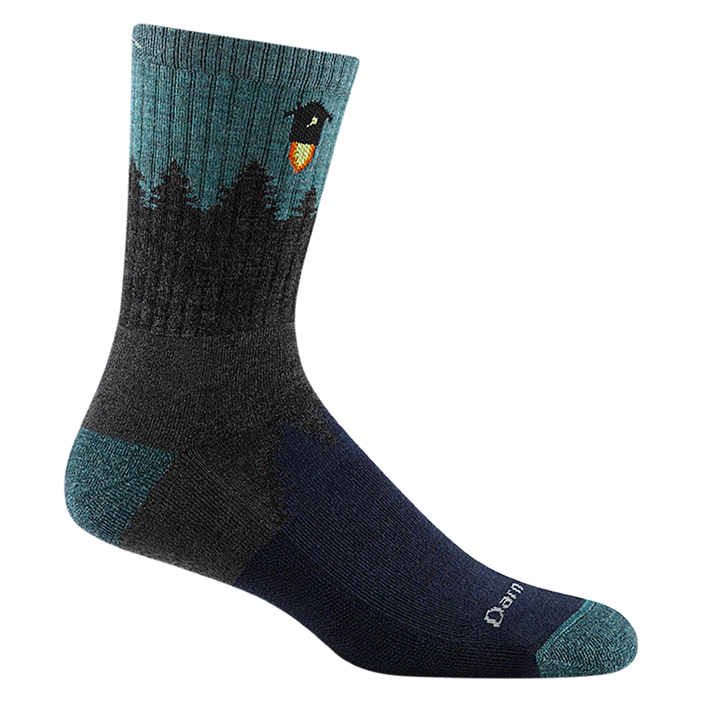 Number 2 Micro Crew Midweight Hiking Sock in Gray