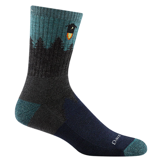 Gray Darn Tough Number 2 Micro Crew midweight hiking sock.
