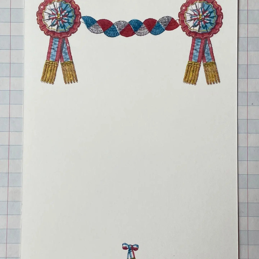 Ribbon Medallion Notecards + Envelopes