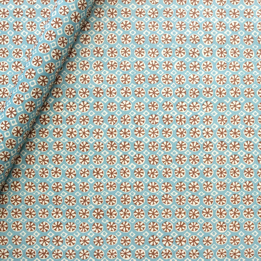 Cambridge Imprint | Sea Urchin Patterned Paper, Sky & Cocoa