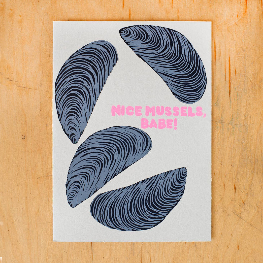 Alphabet Studios | Nice Mussels Babe Card
