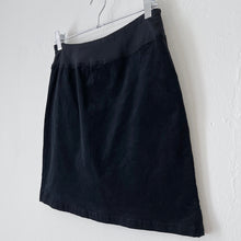 Load image into Gallery viewer, Cut Loose | Pinwheel Corduroy Walking Mini Skirt in Black
