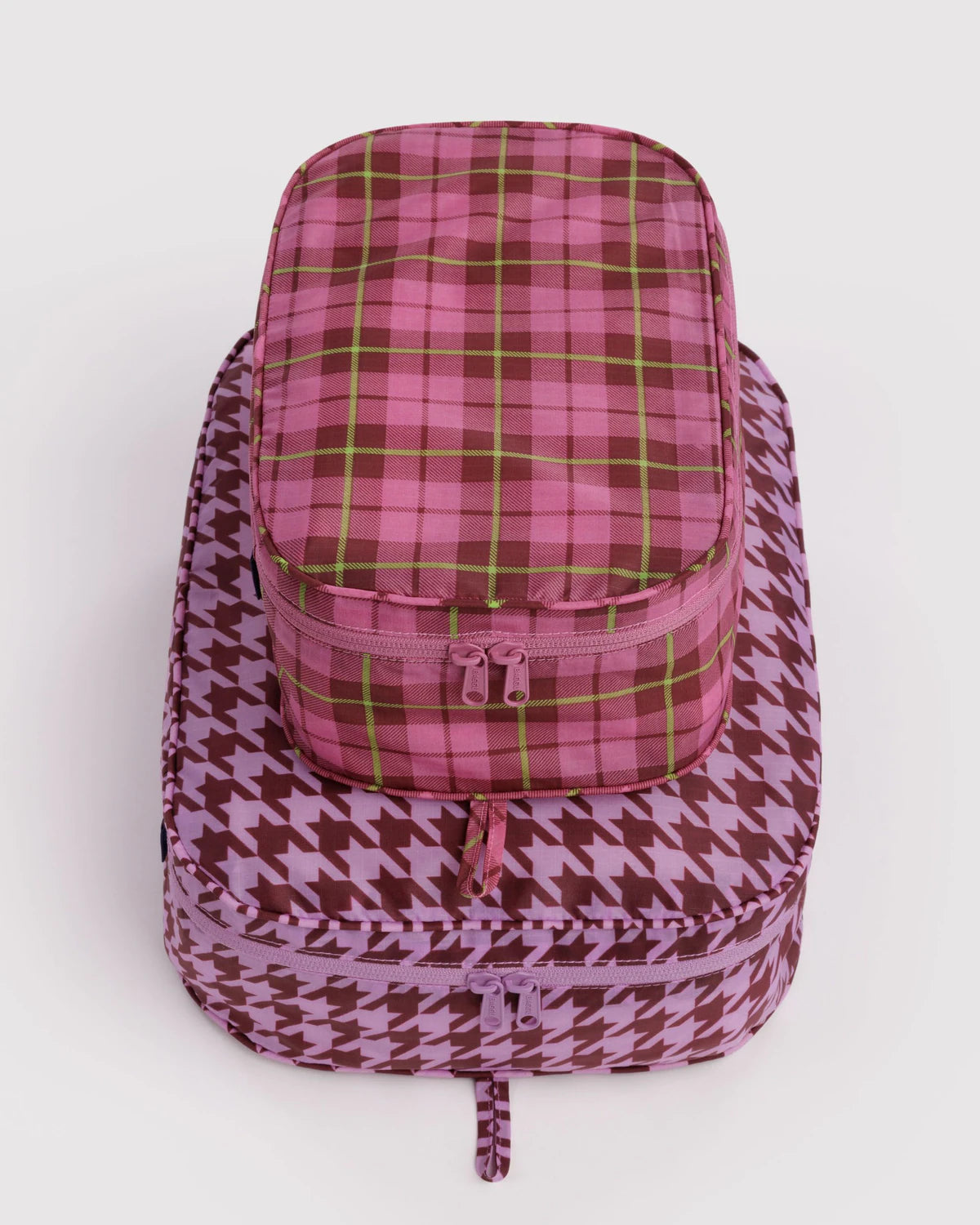 Packing Cube Set in Check Mix