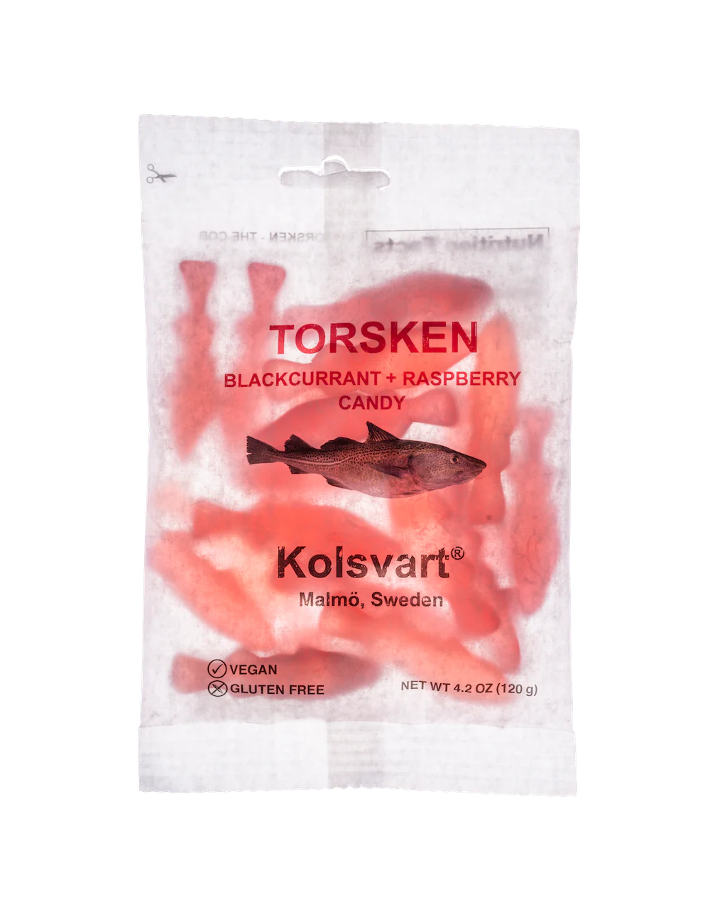 Kolsvart | Raspberry + Blackcurrant Swedish Fish Mix