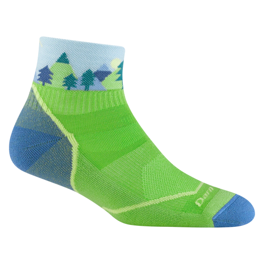Darn Tough | Kids Quest Quarter Lightweight Hiking Socks in Green