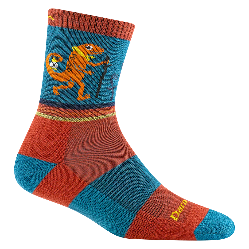 Darn Tough | Kids Sal Micro Crew Lightweight Hiking Socks in Lava