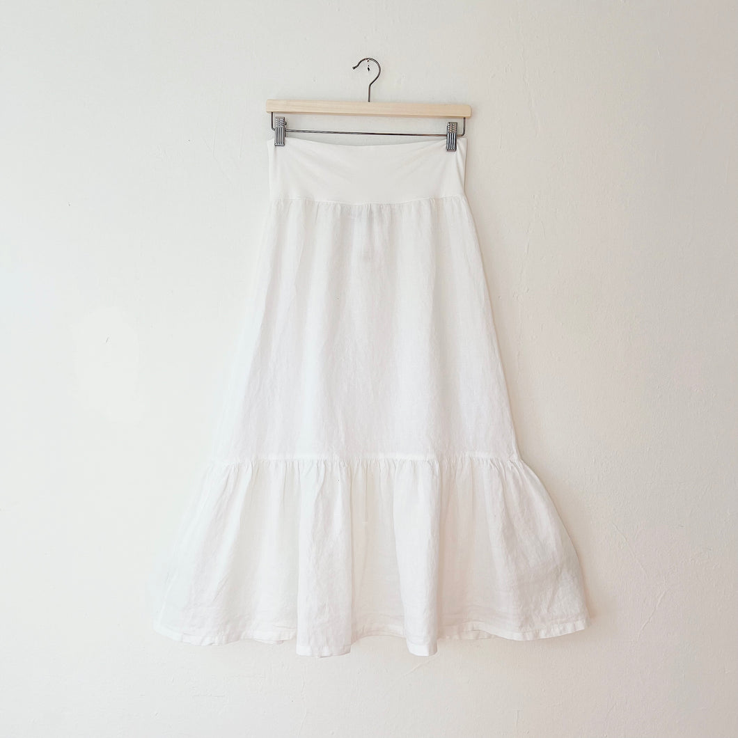 Bryn Walker | Ruffle Skirt in White