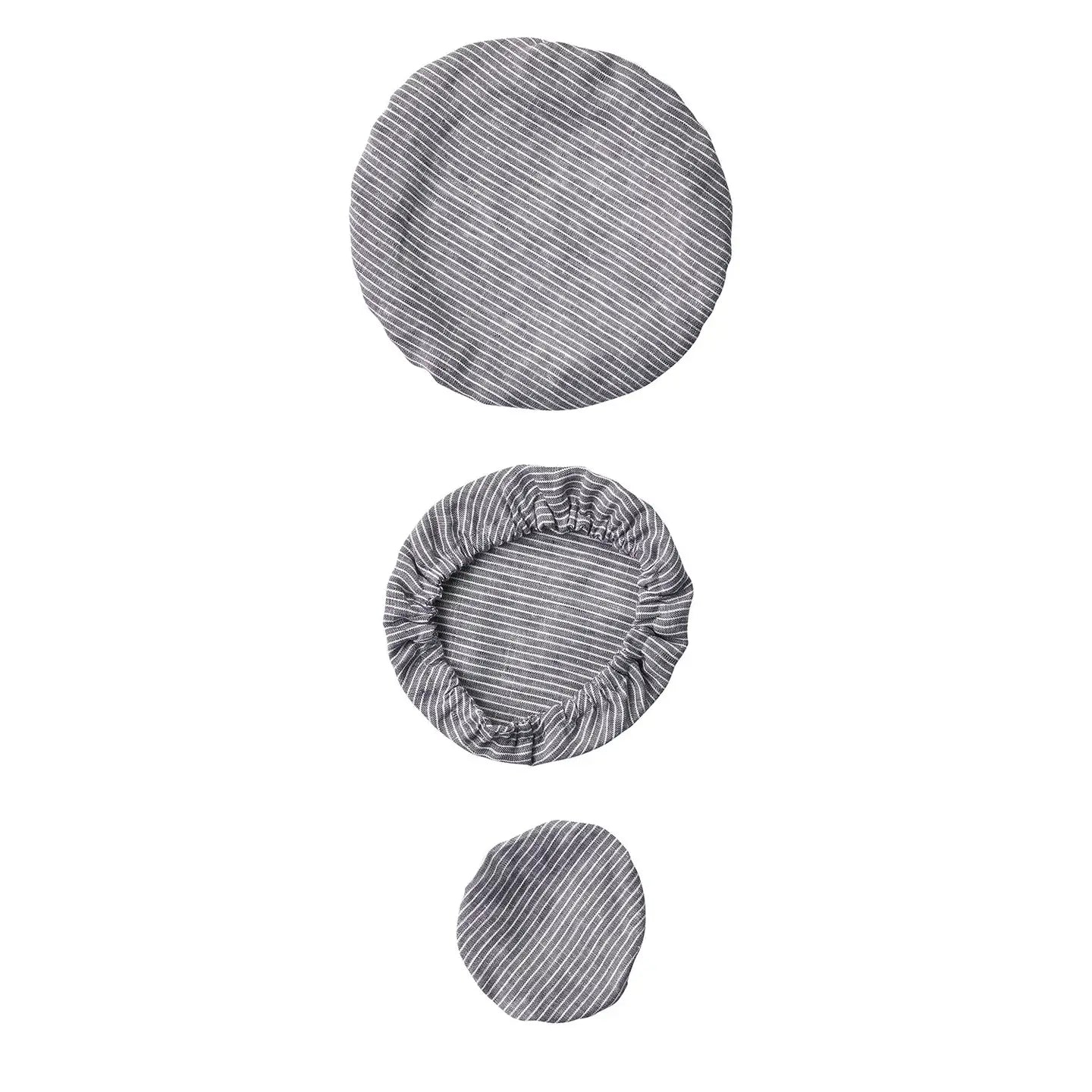 Fog Linen Work | Linen Bowl Cover Set of 3