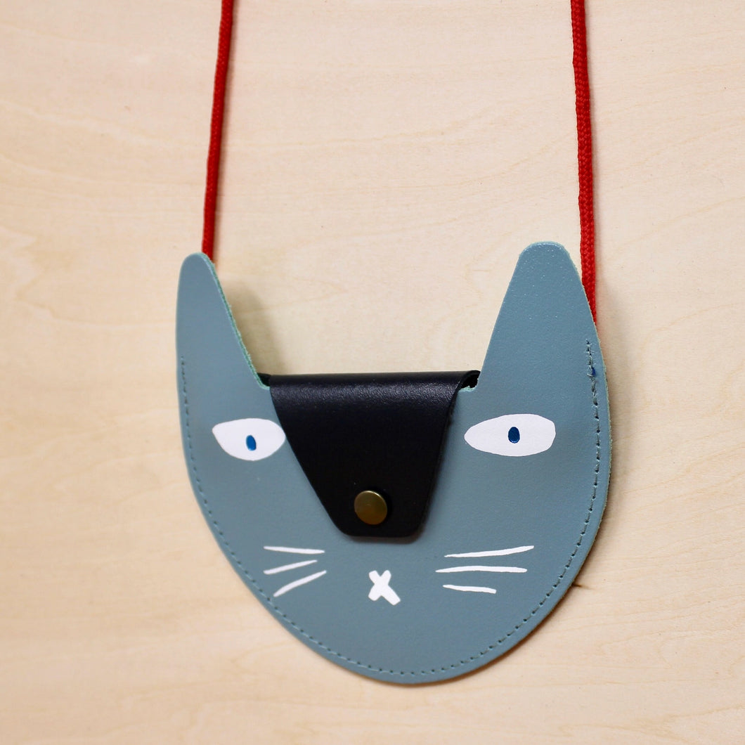 Cat Pocket Purse in Heritage Blue and Navy
