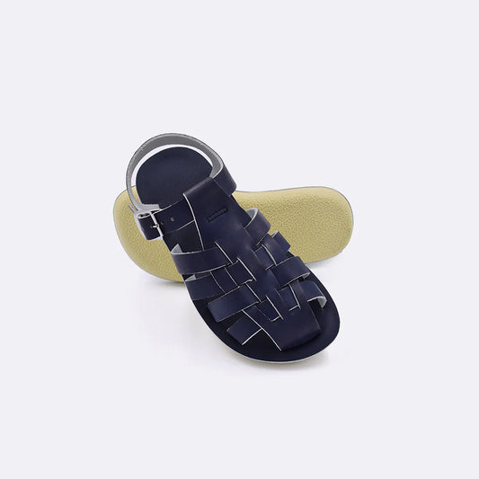 Salt Water | Kids' Sailor Sandal in Navy