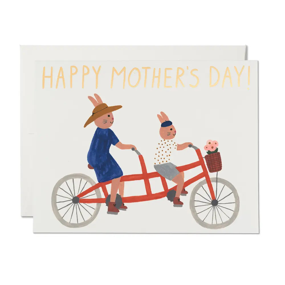 Tandem Bunnies Morther's Day Greeting Card