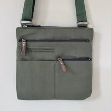 Load image into Gallery viewer, Highway | Pete Multi-Pocket Cross Body Shoulder Bag in Green x Grey | Mini
