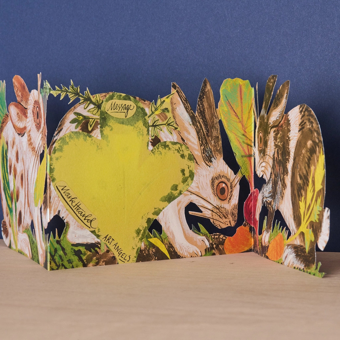 Rabbits Collage Card