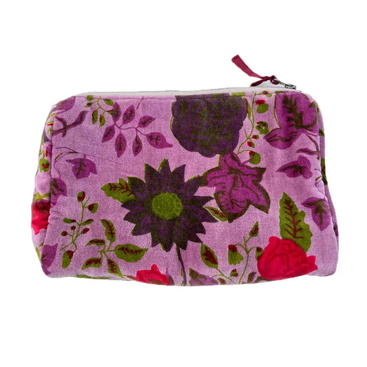 Rome Velvet Pouch in Rosas Lavender