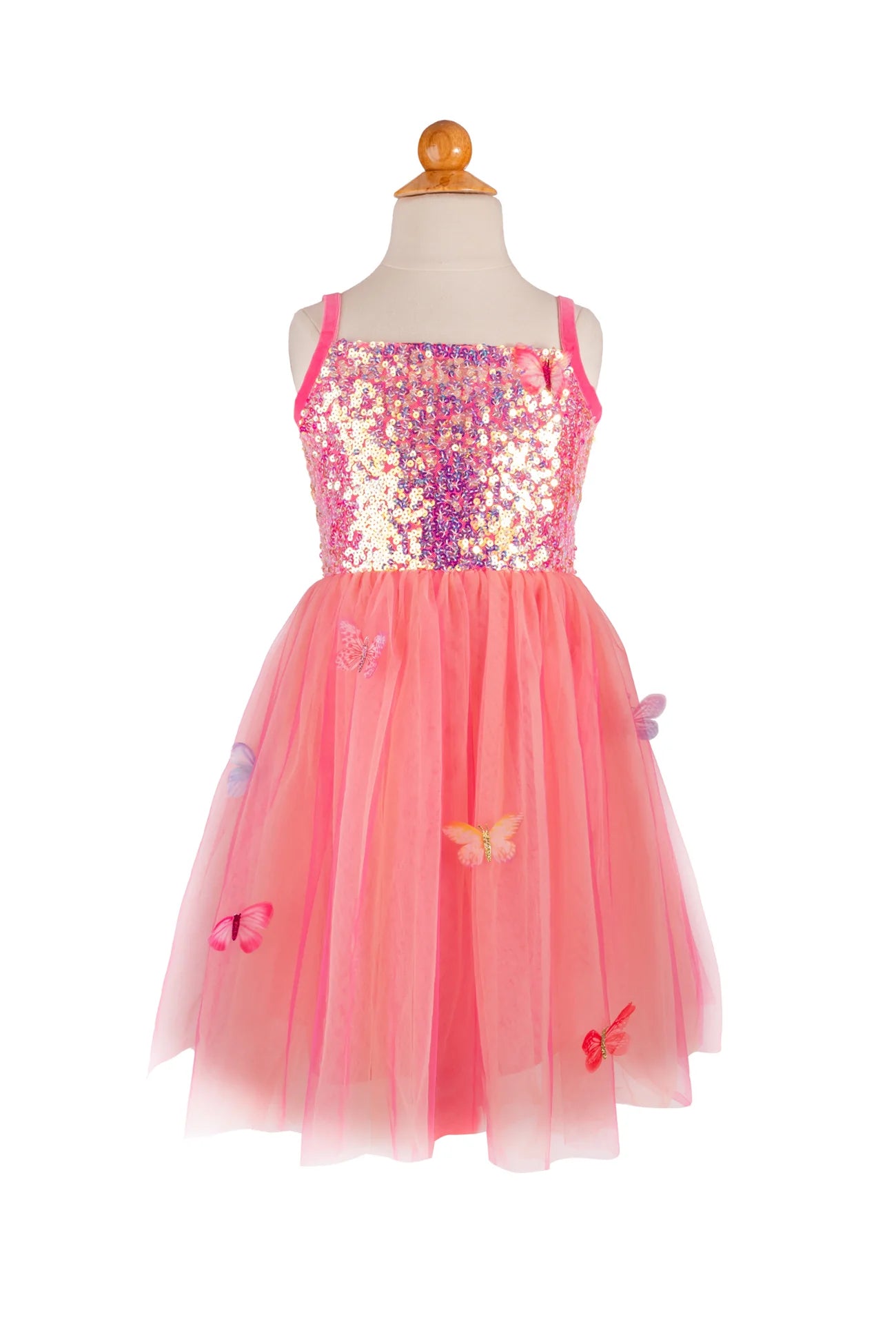 Butterfly Bliss Dress in Hot Pink