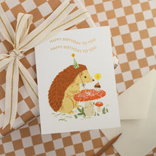 Load image into Gallery viewer, Birthday Hedgehog Greeting Card
