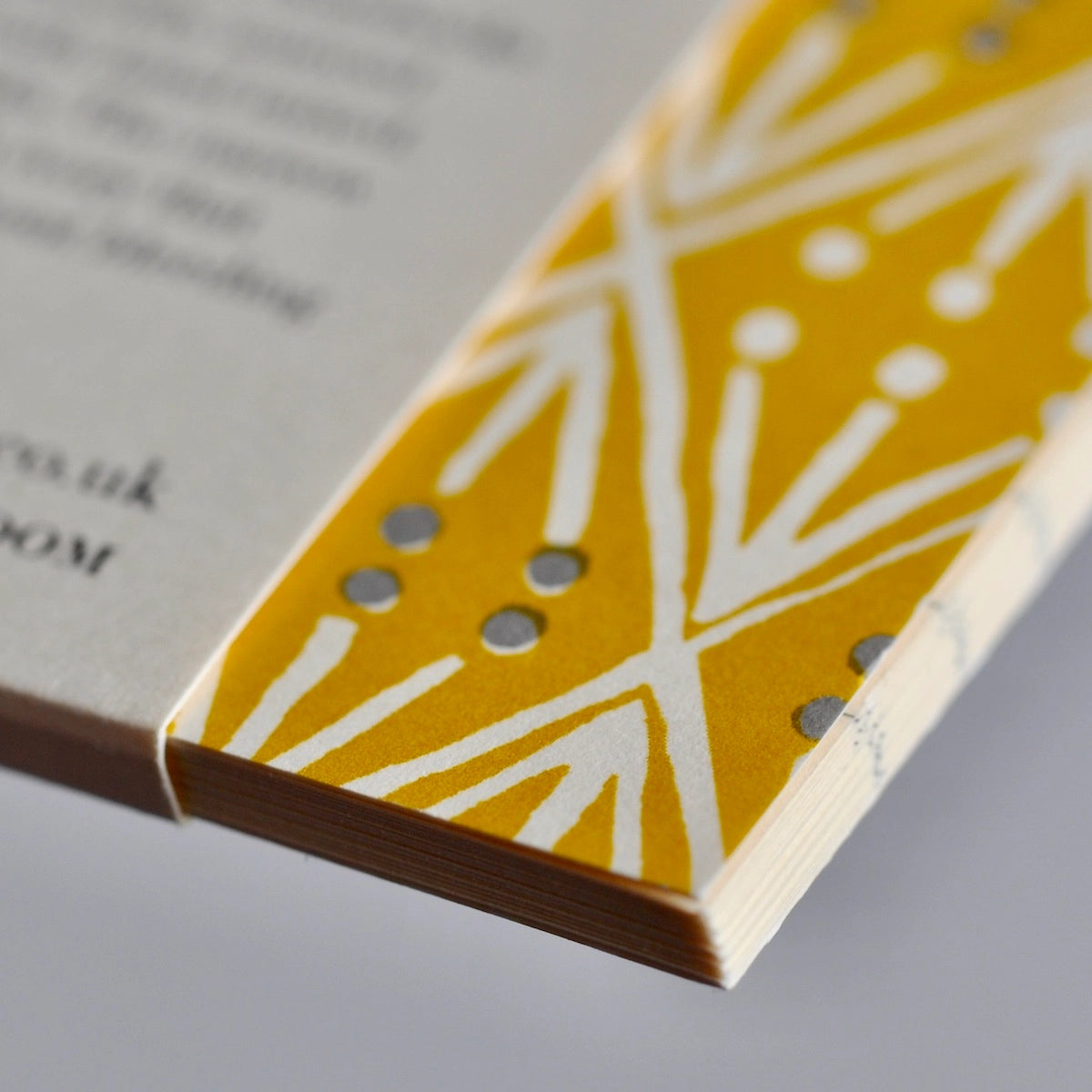 Selvedge Pocket Notebook in Mustard