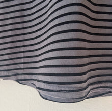 Load image into Gallery viewer, Cut Loose | Fit &amp; Flare Top in Anthracite Stripe
