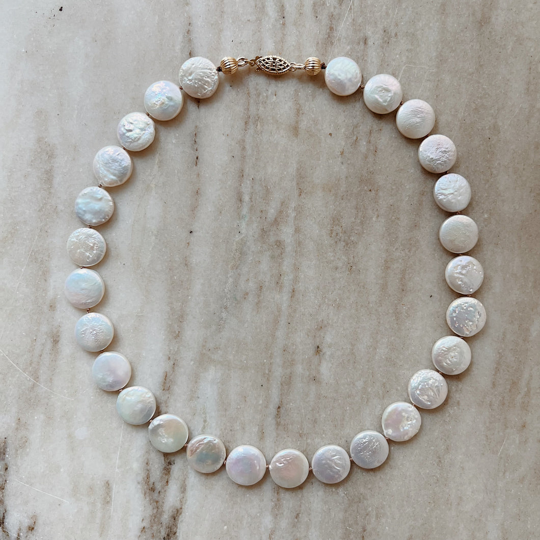 Dotter | Coin Pearl Necklace