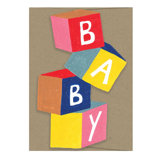 Baby Cubes Die Cut Card