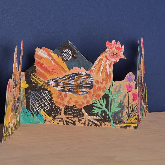 Chicken Collage Card