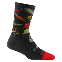 Load image into Gallery viewer, Darn Tough | Farmer&#39;s Market Crew Lightweight Lifestyle Sock in Charcoal
