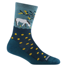 Load image into Gallery viewer, Darn Tough | Wild Life Crew Lightweight Lifestyle Sock in Dark Teal
