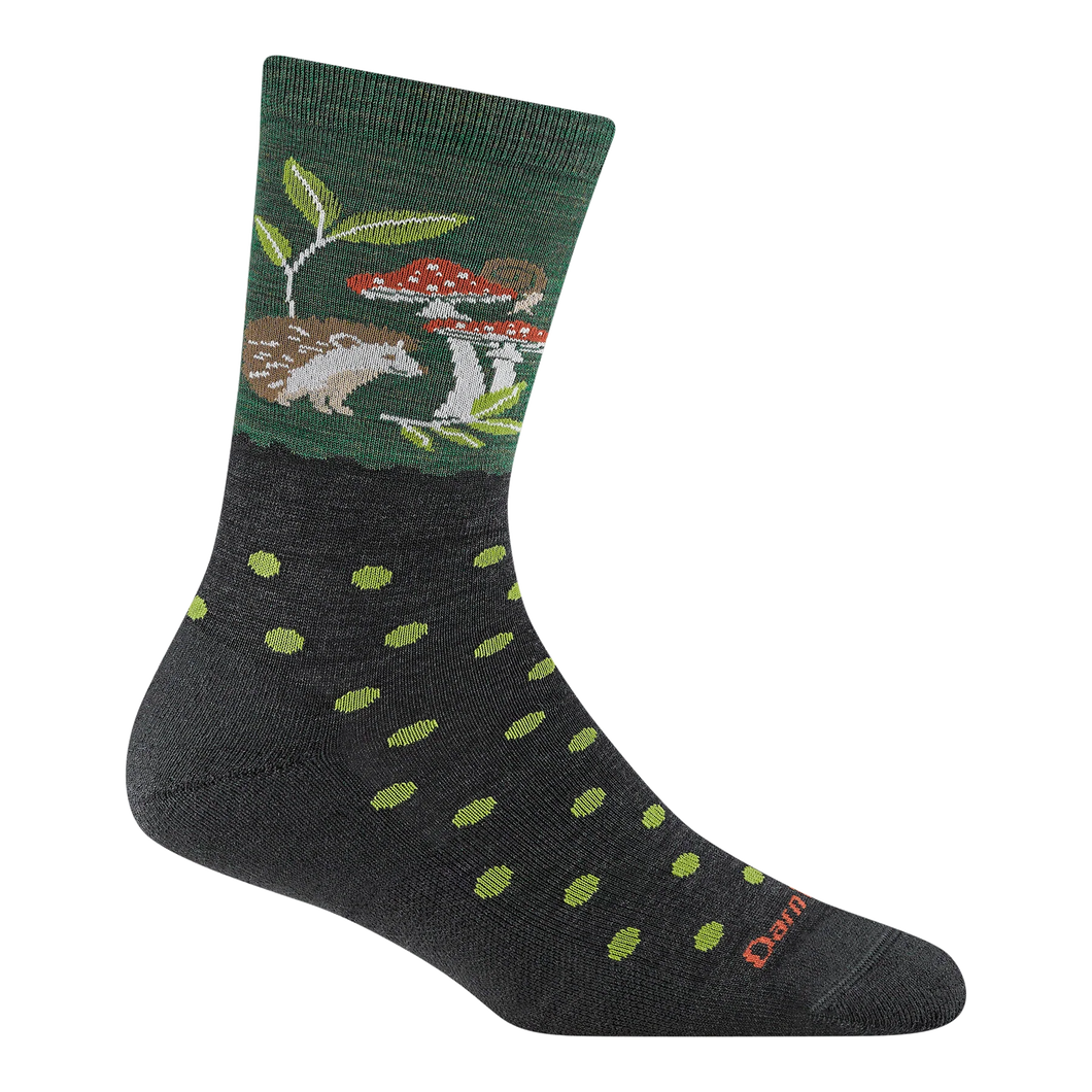 Darn Tough | Wild Life Crew Lightweight Lifestyle Sock in Hedgehog Moss