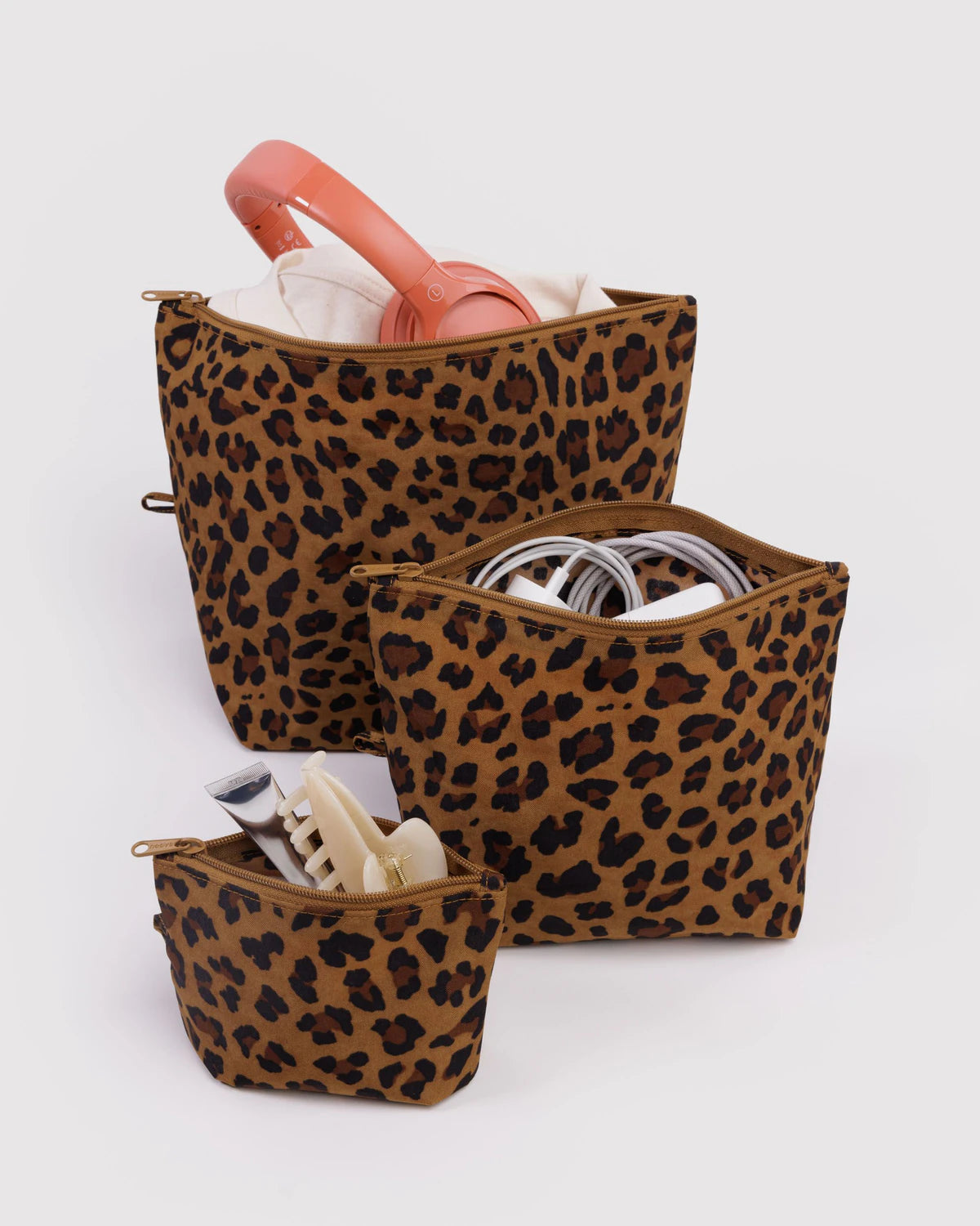 Baggu | Go Pouch Set in Leopard