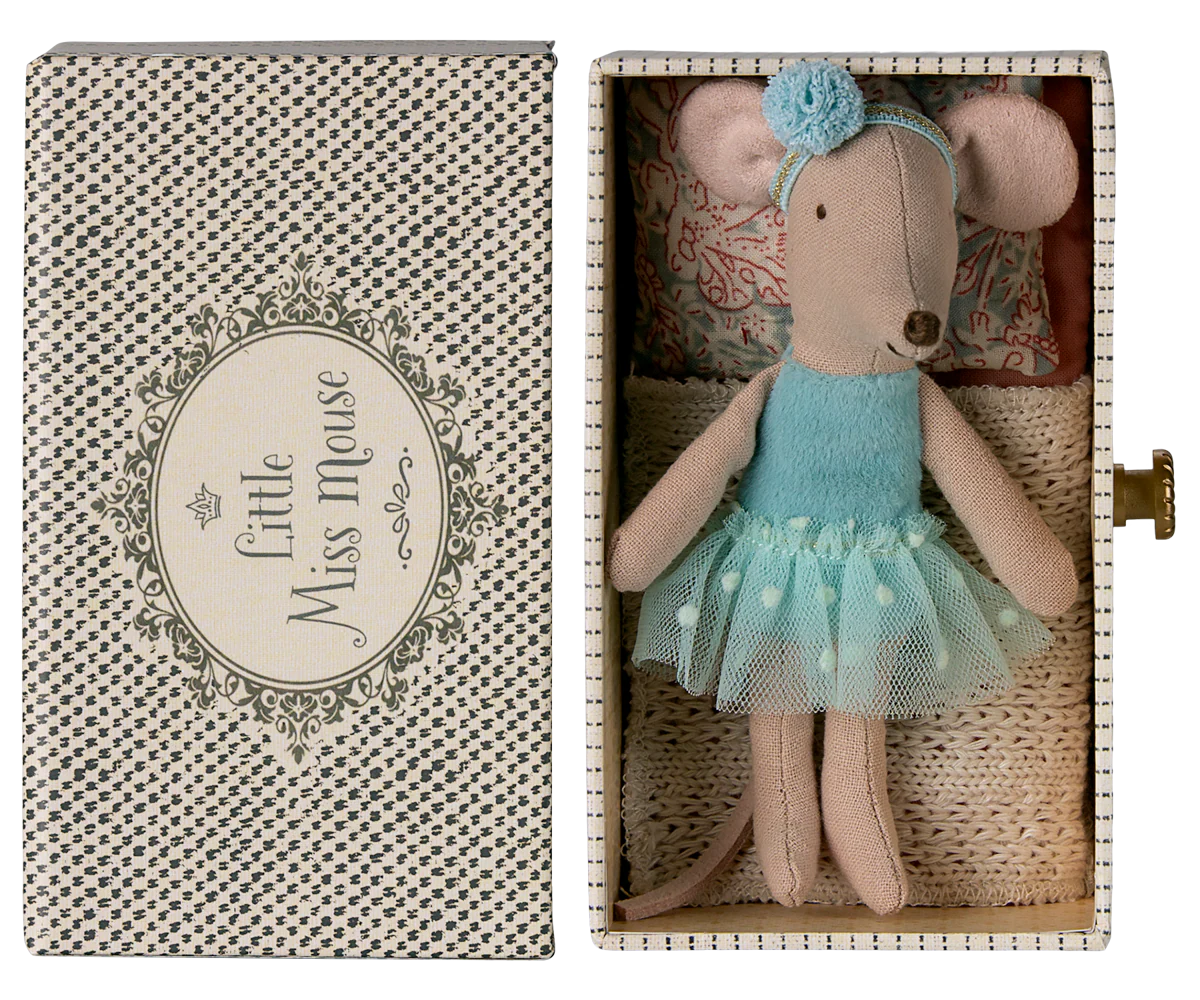Maileg | Little Sister Dance Mouse in Day Bed