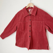 Load image into Gallery viewer, Kleen | Corduroy Cropped Jacket in Marsala
