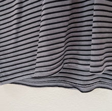 Load image into Gallery viewer, Cut Loose | V-Neck Top in Anthracite Stripe
