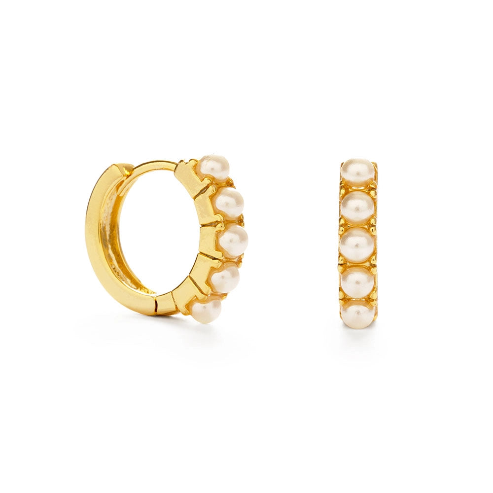 Amano Studio | 15mm Pearl Huggie Hoops